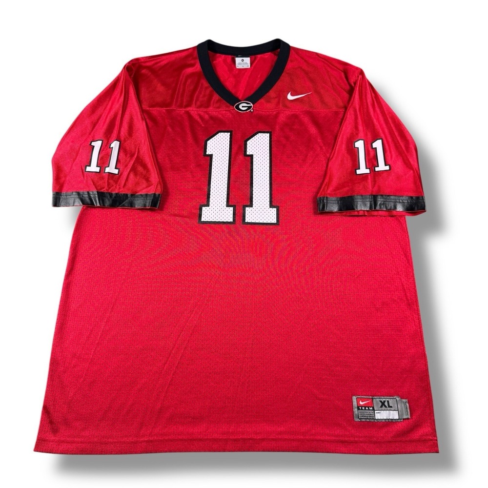 Nike Authentic UGA Georgia Bulldogs #11 Aaron Murray Red Home Jersey Mens XL EUC